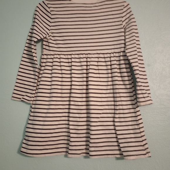 Old Navy 3T Black and White Striped Long sleeved Dress - Picture 2 of 4
